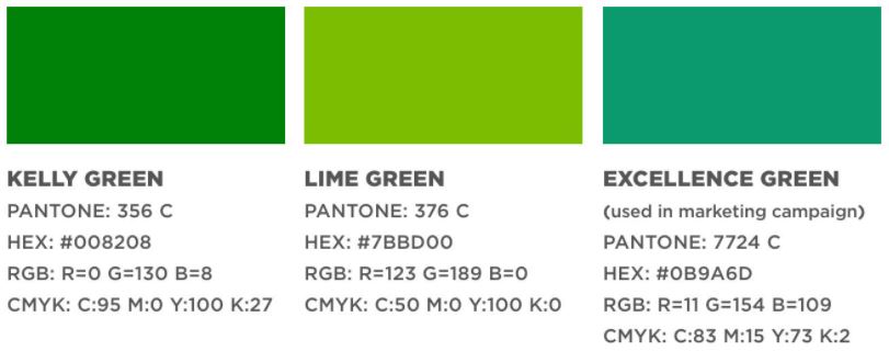 MSU green accent colors